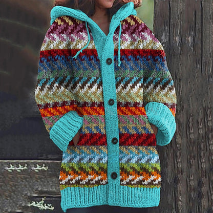 🔥！！！50% de descuento🔥🥰【S-5XL】Nuevo suéter cardigan retro cómodo