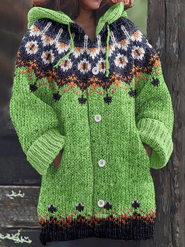 🔥！！！50% de descuento🔥🥰【S-5XL】Nuevo suéter cardigan retro cómodo