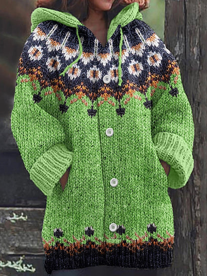 🔥！！！50% de descuento🔥🥰【S-5XL】Nuevo suéter cardigan retro cómodo